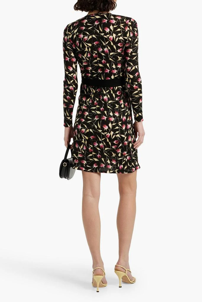 Diane von Furstenberg Luella floral-print wool-jersey wrap dress 3