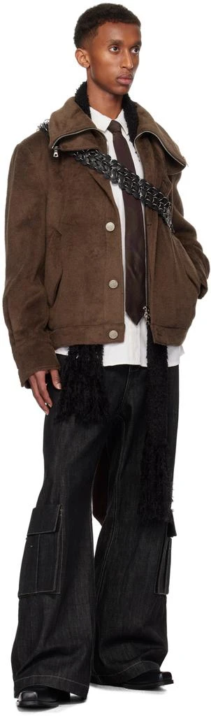 NULLUS Brown Multi-Form Aero Collar Jacket 5