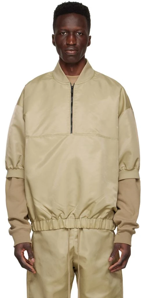 Essentials Tan Nylon Jacket 1