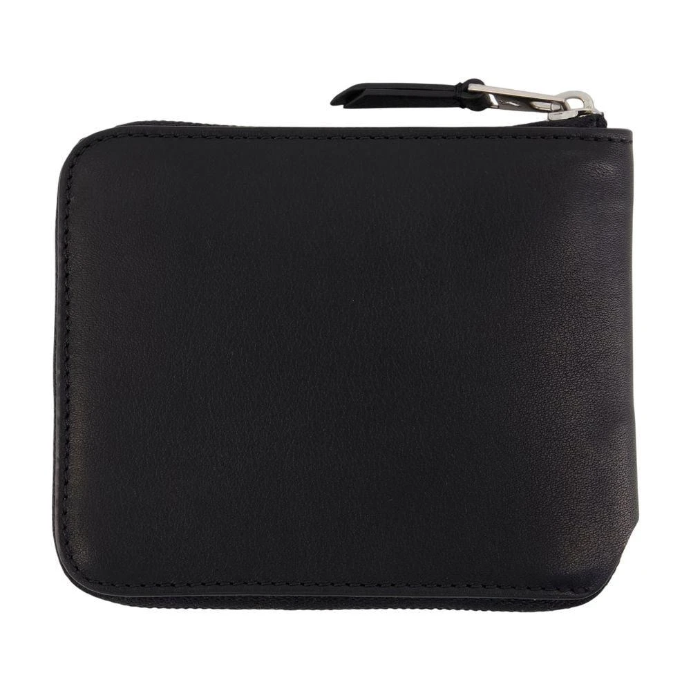 AMI Zip-Around Wallet In Smooth Calfskin Leather 2