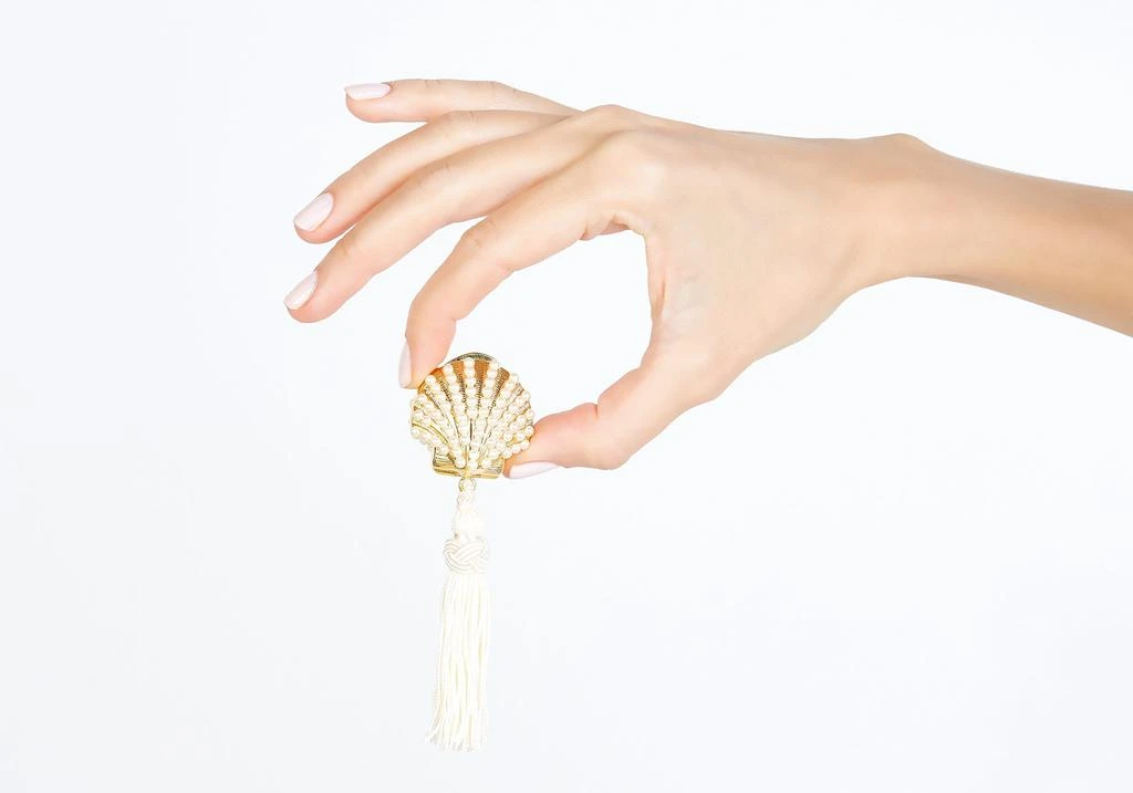 Judith Leiber Shell Pillbox Pearly 4