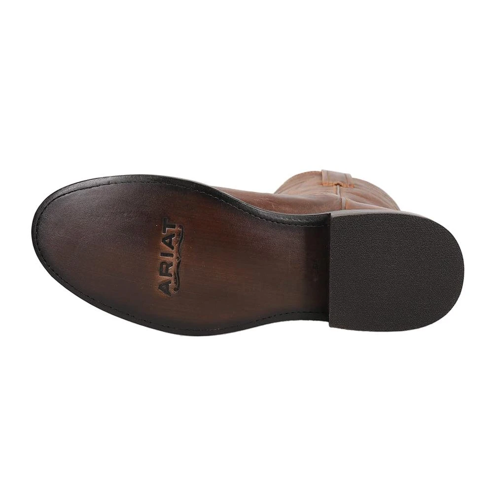 Ariat Downtown Embroidered Round Toe Pull On Roper Boots 5