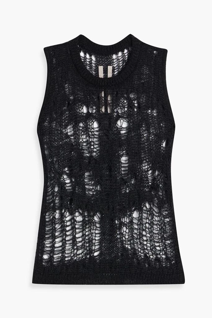 RICK OWENS Spider open-knit tank 1