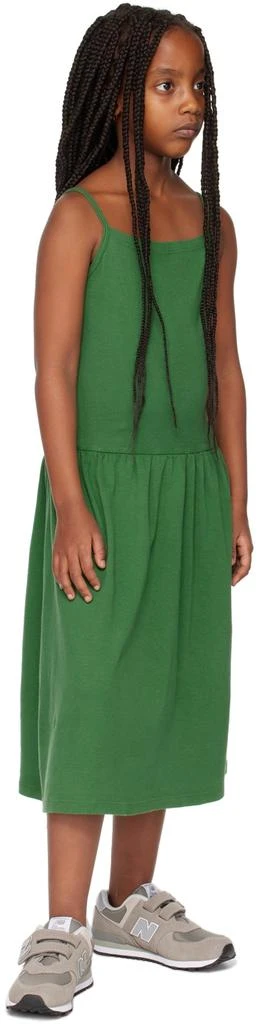 Gil Rodriguez SSENSE Exclusive Kids Green Lapointe Dropwaist Dress 4