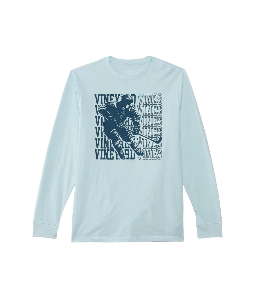 Vineyard Vines Vv Hockey Player Long Sleeve Tee (Toddler/Little Kid/Big Kid) 1