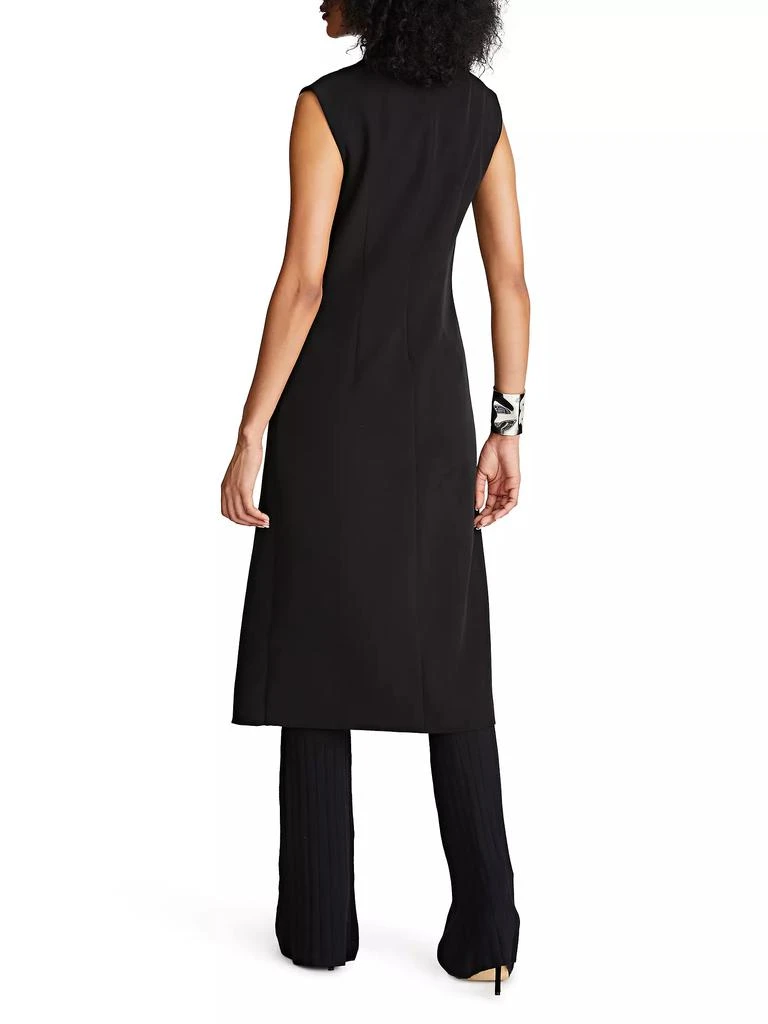 Halston Jacklyn Cowl-Neck Crepe Midi-Dress 8