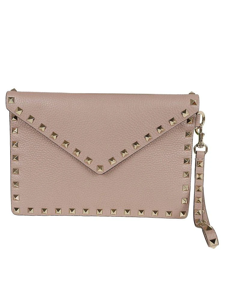 Valentino Valentino Garavani Rockstud Foldover Top Clutch Bag 1
