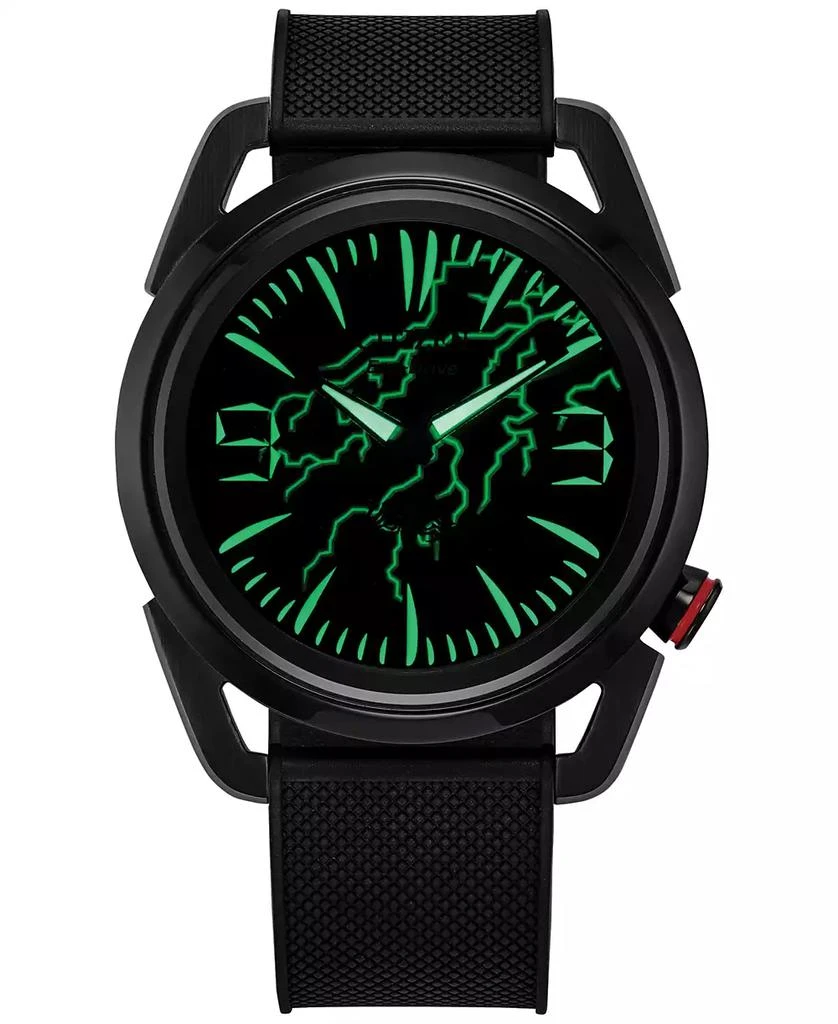 Citizen Eco-Drive Men's Marvel Venom Lethal Protector Black Polyurethane Strap Watch 42mm Box Set 4