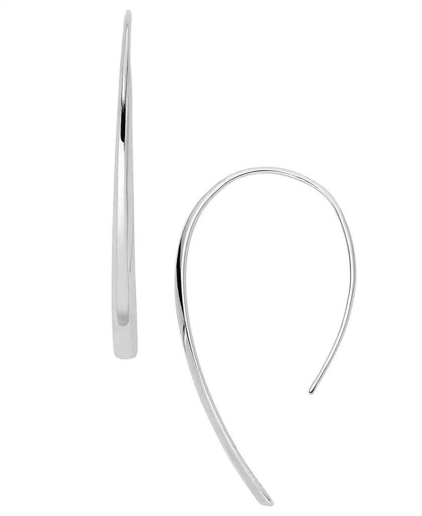 Fossil Sadie Stainless Steel Bevel Hoop Earring