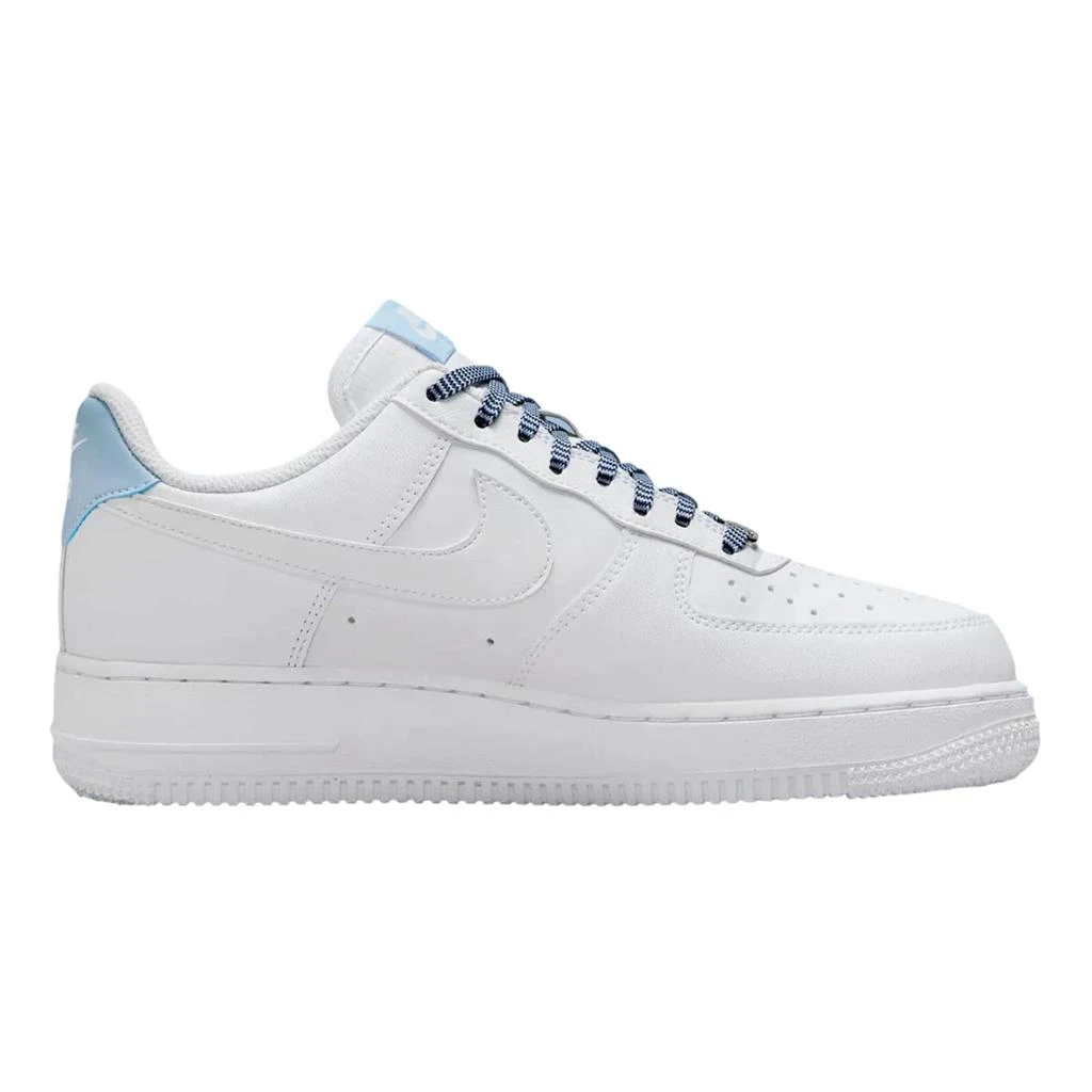 NIKE Air Force 1 '07 White / White - Light Armory Blue  IB7167-101 Women's 3