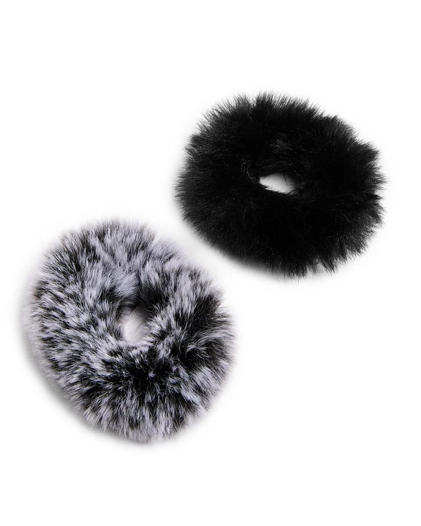 Surell Faux Fur Scrunchies, Set of 2 2