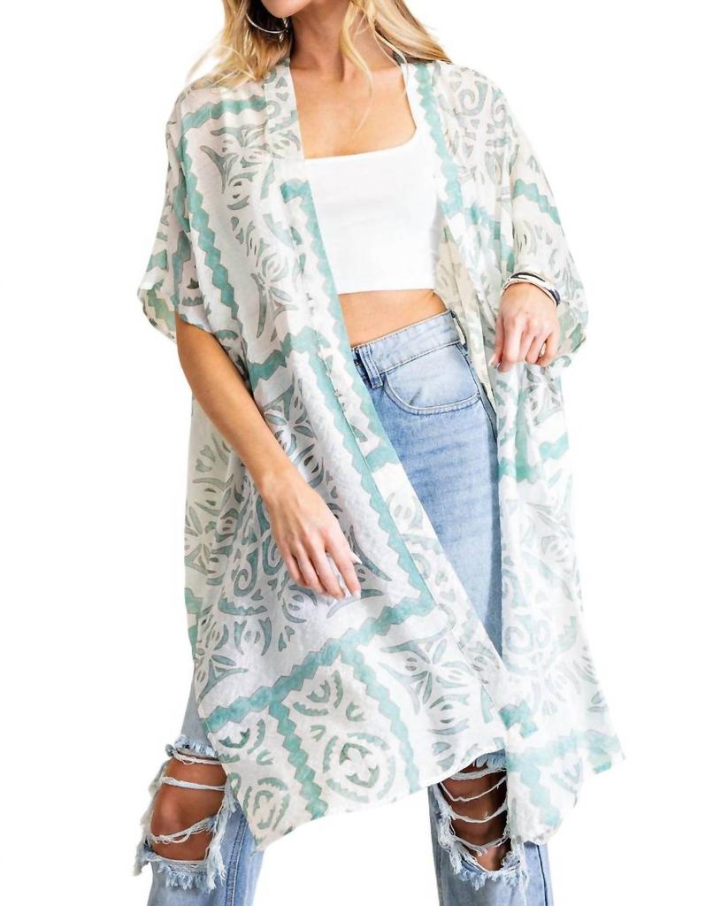 Kori Kori - Aztec Printed Long Kimono