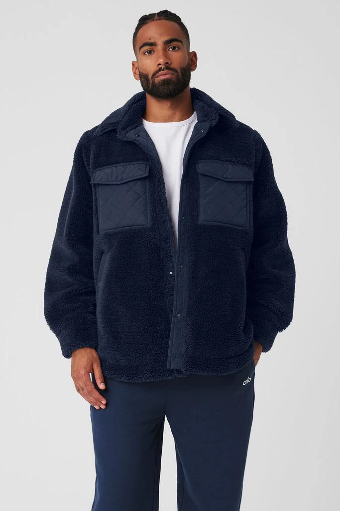 Alo Sherpa Edge Shacket - Navy 1
