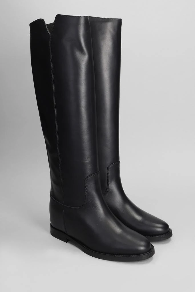 Via Roma 15 In Black Leather 2