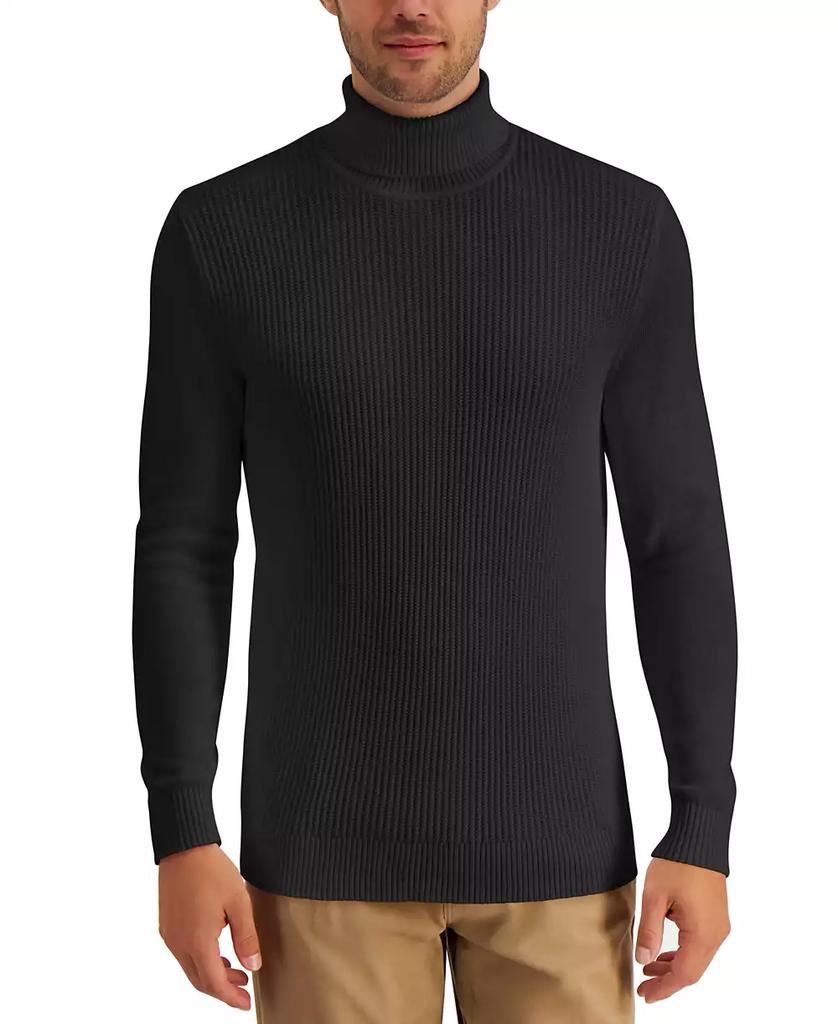 Club Room Men
s Textured Cotton Turtleneck Sweater, Created for Macy
s