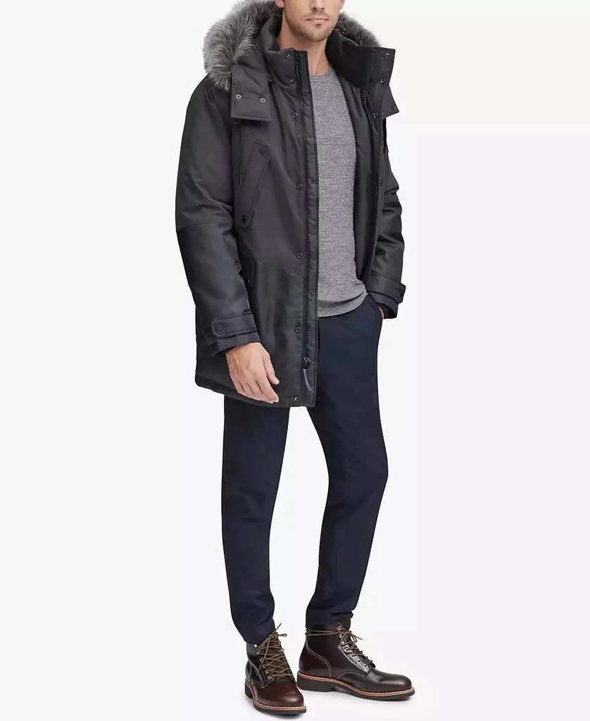 Marc New York by Andrew Marc Men's Mixed-Media Parka with Removable Hood 4