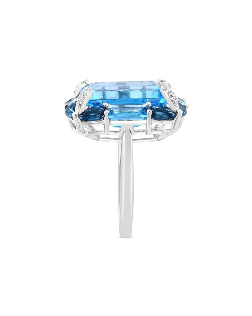 Bloomingdale
s Blue Topaz
Diamond Ring in 14K White Gold 3