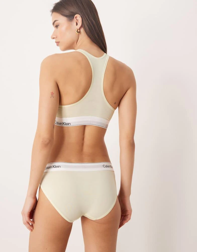 Calvin Klein Calvin Klein Icon Cotton Modal bikini briefs in light yellow 4
