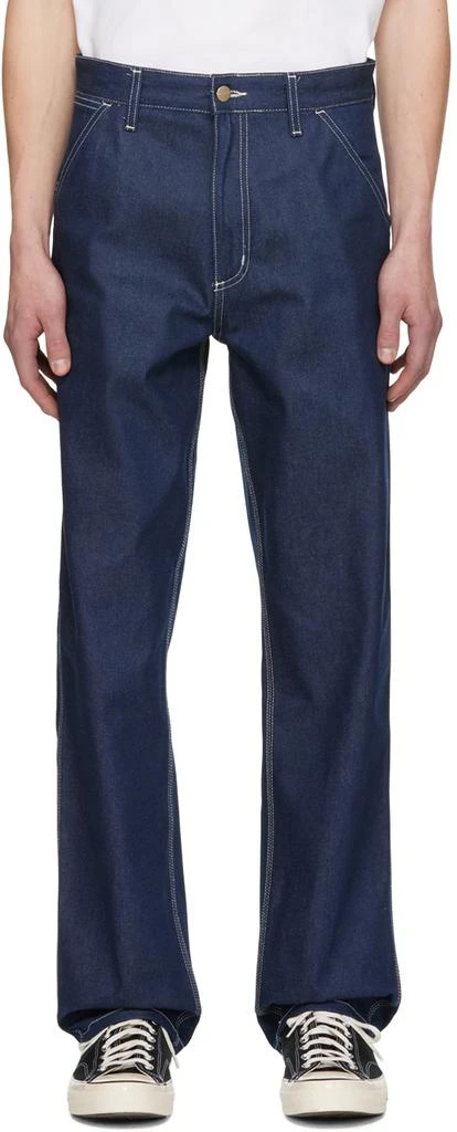Carhartt WIP Blue Simple Jeans 1