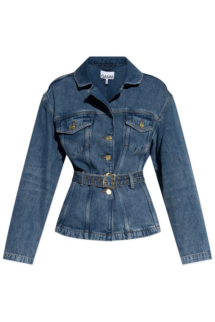 GANNI｜DENIM JACKETS (STRIPE OVERDYED DENIM JACKET (J152 eyJidWNrZXQiOiJic3RuLWltYWdlLX