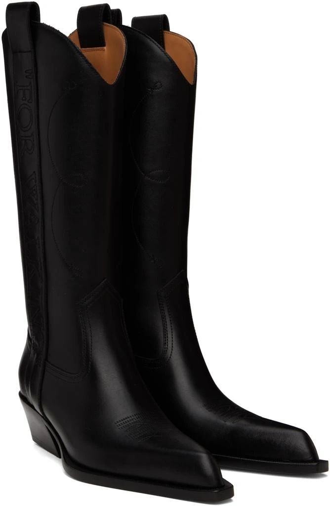 Off-White Black 'For Walking' Boots 4