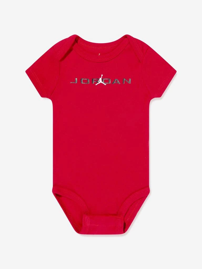 Jordan Baby MJ Baseline Bodysuit Set in Red 2