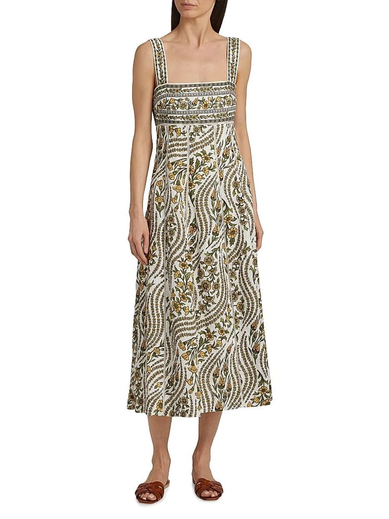 VERONICA BEARD Rye Floral Linen Dress 3