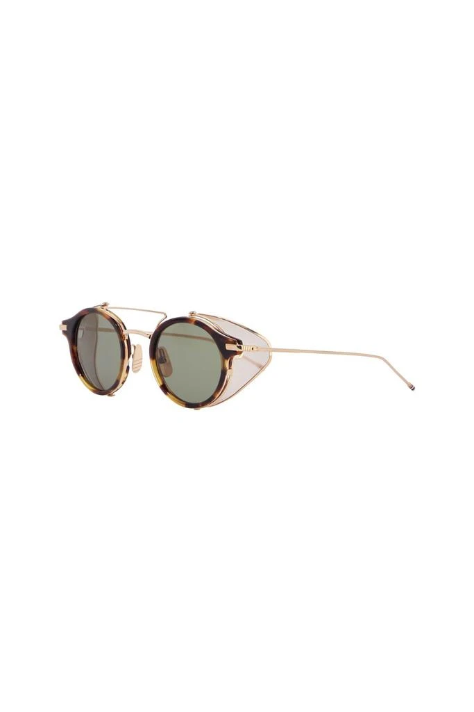 Thom Browne round sunglasses titanium acetate tortoiseshell green lenses 2