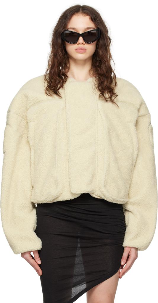 Entire Studios Beige Fluffy Jacket