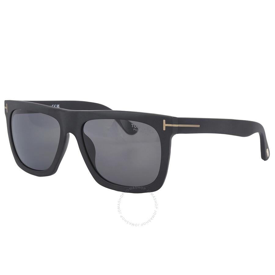 Tom Ford Morgan Polarized Smoke Browline Unisex Sunglasses FT0513 02D 57