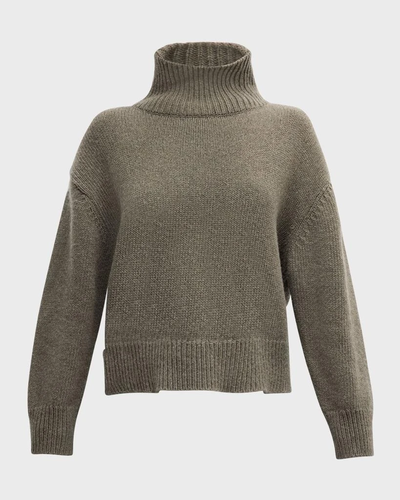 Nili Lotan Omaira Funnel-Neck Wool Sweater 1