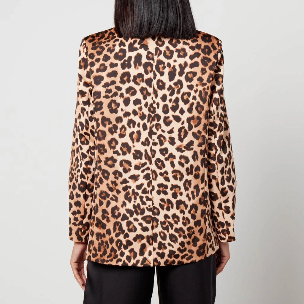 Cras Cras Samycras Leopard-Print Satin Blazer 2