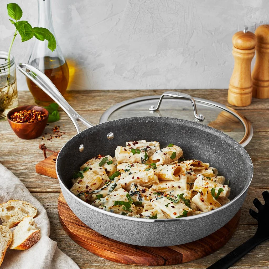 Henckels Henckels Capri Granitium 11-inch Aluminum Nonstick Perfect Pan with Lid 4