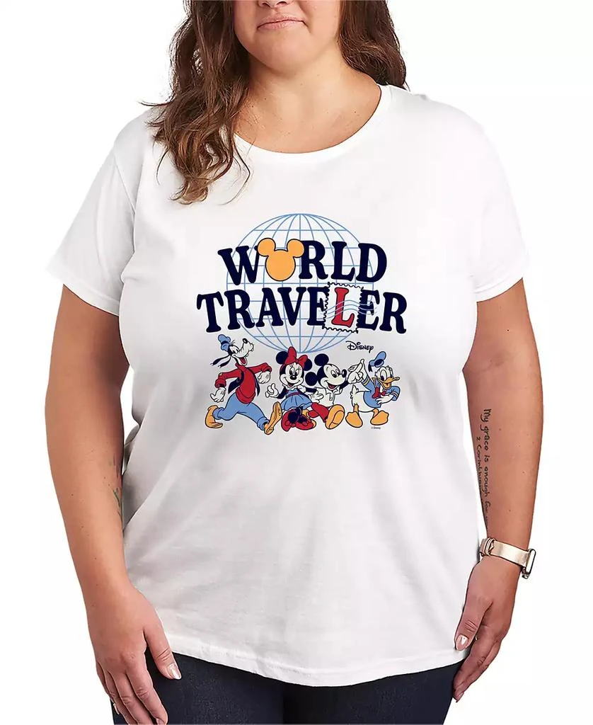 Hybrid Apparel Plus Size Disney World Traveler Short-Sleeve Graphic T-Shirt