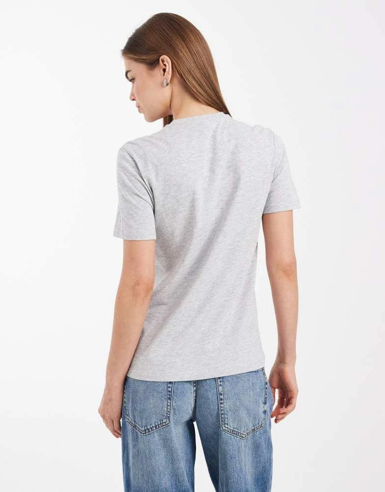 ONLY ONLY regular fit t-shirt with tomato print in light grey 4