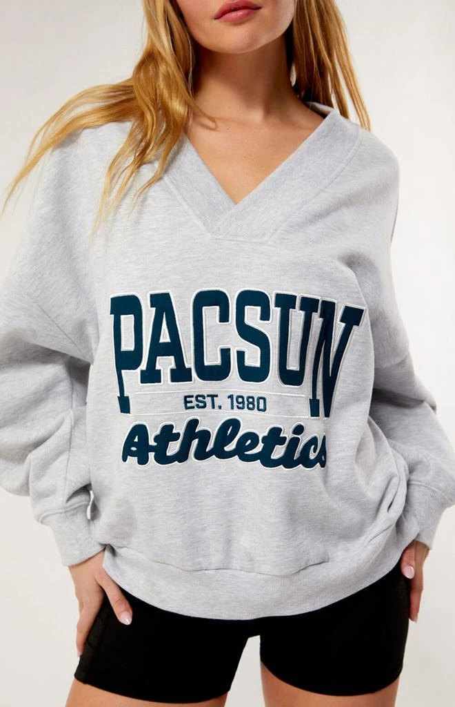 PacSun Pacific Sunwear Athletics V-Neck Sweatshirt 1