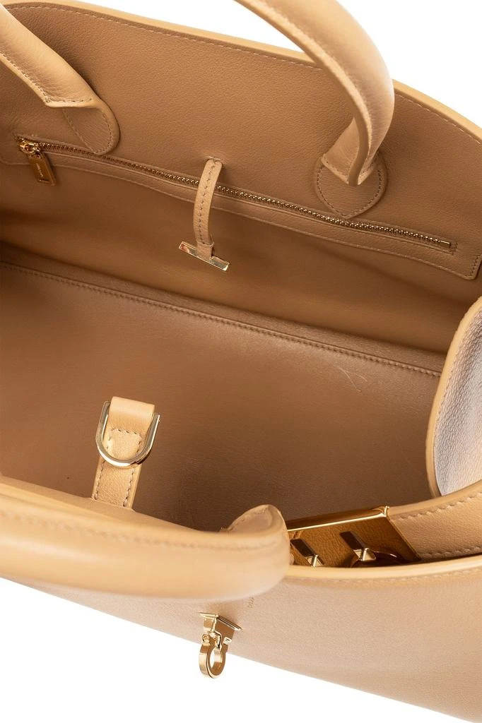 Salvatore Ferragamo Ferragamo Hug Logo Printed Tote Bag 4