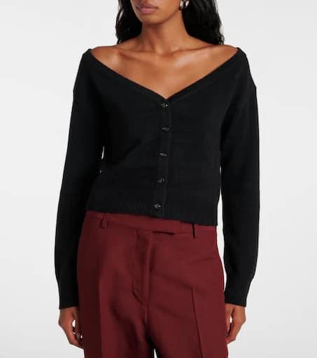 Lisa Yang Beata off-shoulder cashmere cardigan 5