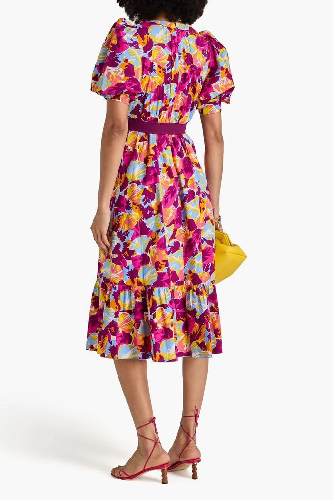 Diane von Furstenberg Polina belted cotton-blend poplin midi dress 3