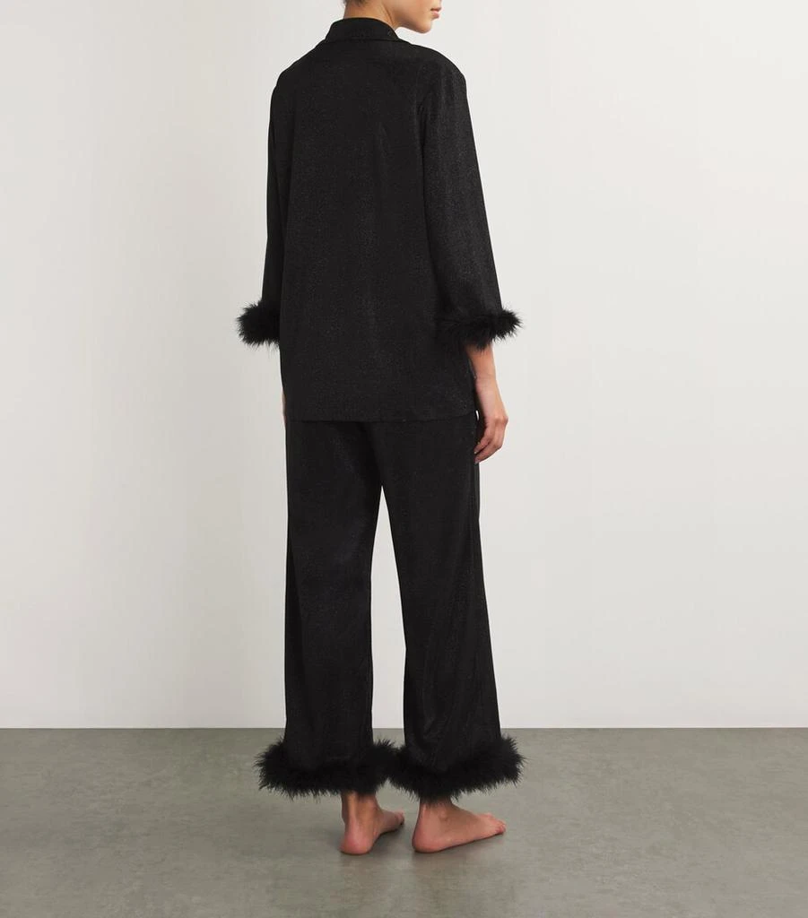 GILDA & PEARL Feather-Trim Sparkling Starlet Pyjama Set 3