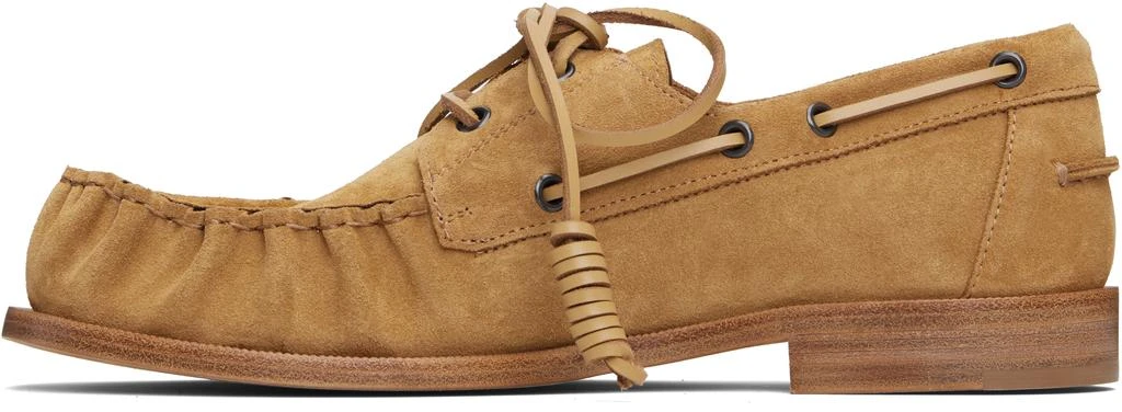 Dries Van Noten Tan Suede Boat Shoes 3