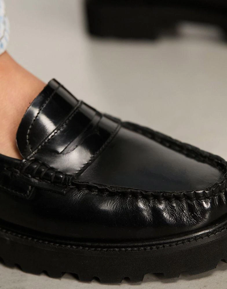 Schuh schuh Lionel loafers in black leather 2