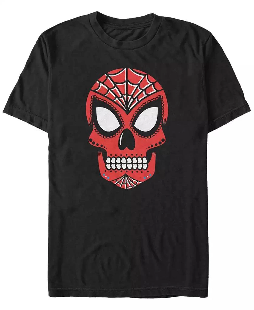 Marvel Marvel Men's Spider-Man Sugar Skull Big Face Mask Short Sleeve T-Shirt 1