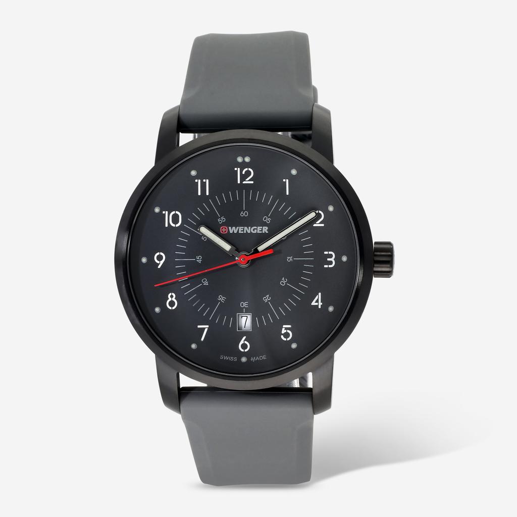 Wenger Swiss Army Men's 01.1641.120 Avenue Gray Dial Watch 42 mm