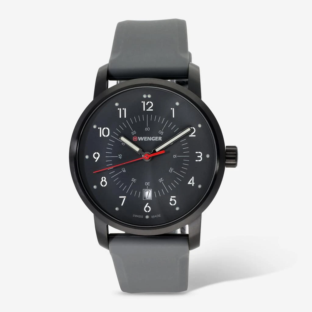 Wenger Swiss Army Men's 01.1641.120 Avenue Gray Dial Watch 42 mm 1