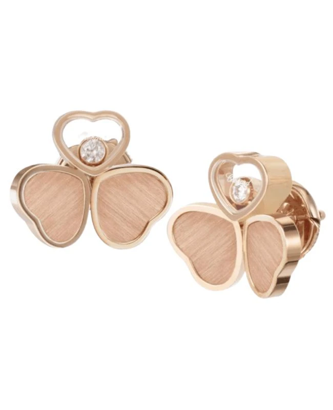 Chopard Chopard Happy Hearts Wings 18K Rose Gold and Diamond Women
s Earrings 83A083-5701