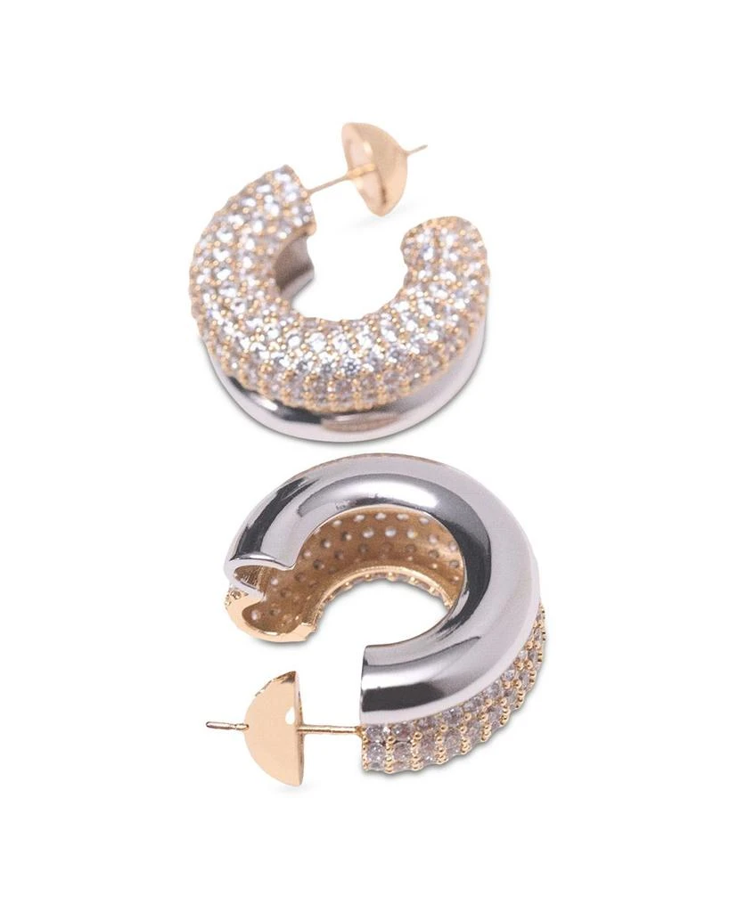 Maje Rhinestone Hoop Earrings 4