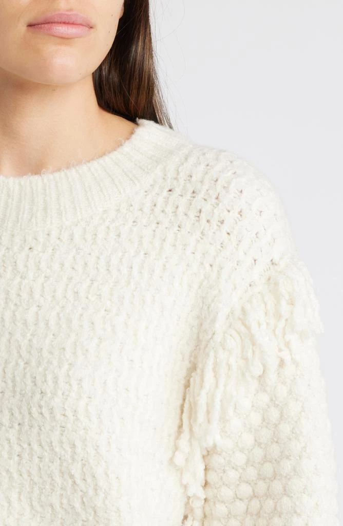 Treasure & Bond Mixed Stitch Fringe Sweater 4