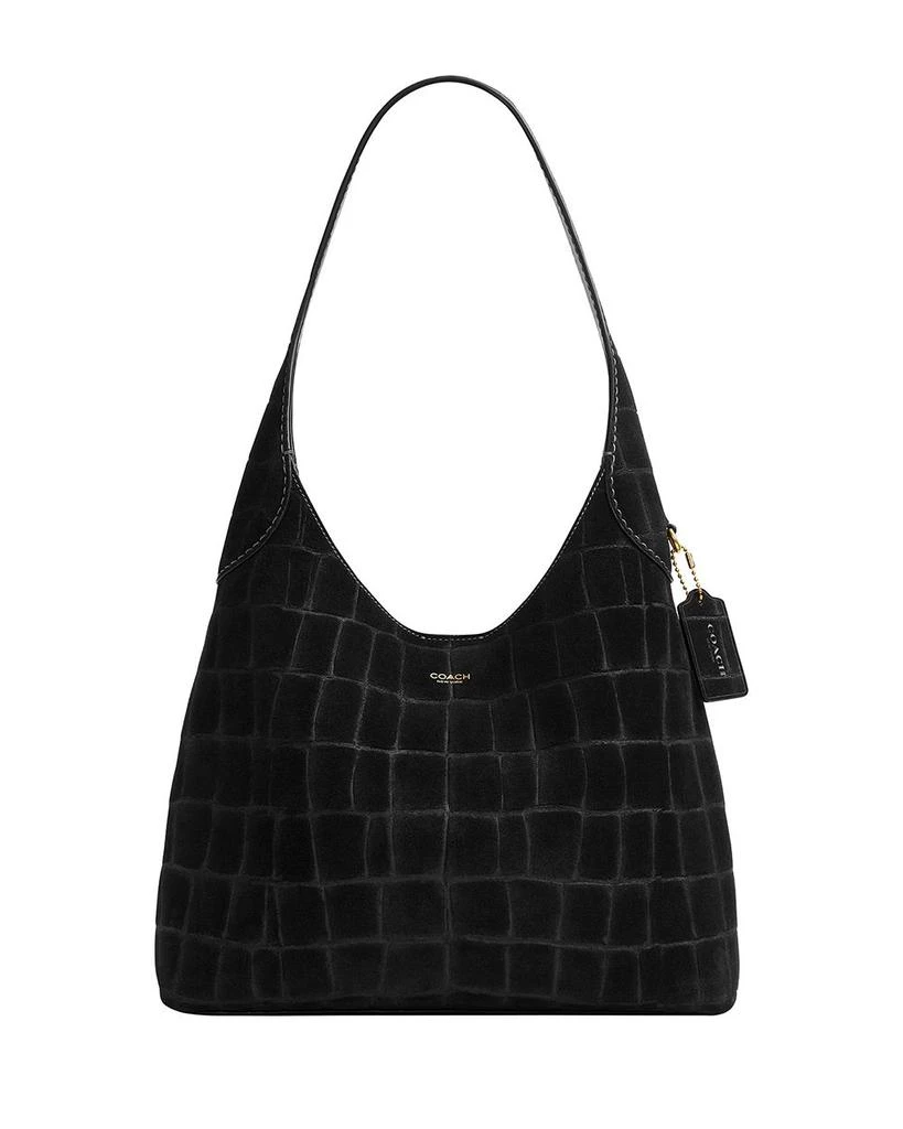 Coach Croc Embossed Leather Brooklyn Shoulder Bag 28 1