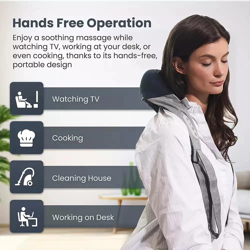 Miko Shiatsu Neck and Back Massager Hands Free 
Heat - App Controlled 4